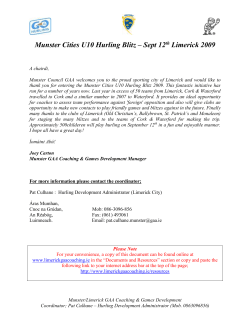 Munster Cities U-10 Hurling Blitz 2009