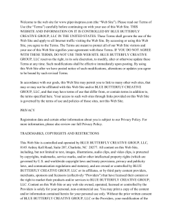 Terms of Use - PipeVine Press