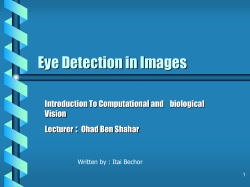 Eye Detection project report