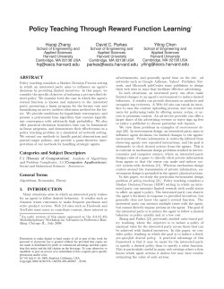 Policy Teaching Through Reward Function Learning