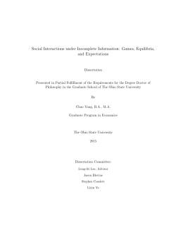 Social Interactions under Incomplete Information: Games, Equilibria