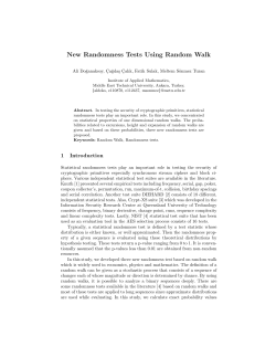 New Randomness Tests Using Random Walk