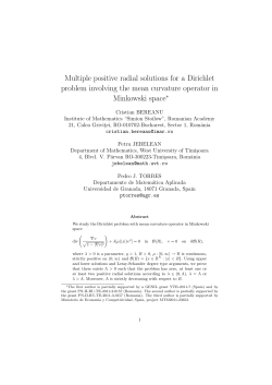 Multiple positive radial solutions for a Dirichlet problem involving the