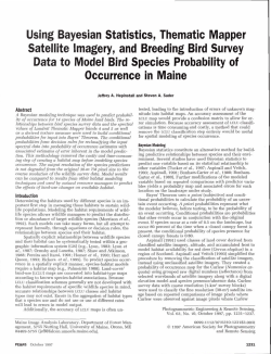 Using Bayesian Statistics, Thematic Mapper Satellite