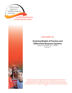 Evolving Models of Practice and Differential Response Systems