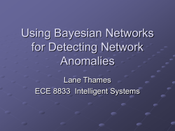 Using Bayesian Networks for Detecting Network