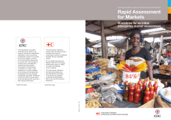 Rapid assessment for markets - International Committee of the Red
