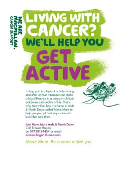 Macmillan Move More Physical Activity Programme (North Down