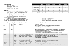 Rush Sequence 1. Move rush marker 2. Launch ball