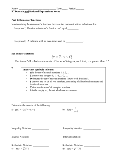 R7 Simplifying Rational Expressions Notes