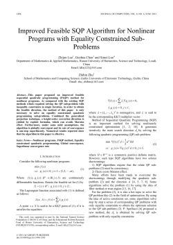 Improved Feasible SQP Algorithm for Nonlinear Programs with
