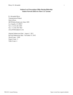 Station-Level Forecasting of Bike Sharing Ridership