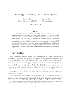 Learning, Confidence, and Business Cycles