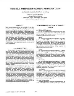 Multimodal Interfaces for Multimedia Information Agents