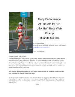 Gritty Performance at Pan Am Games by USA Race Walk Champ