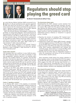 Regulators should stop playing the greed card