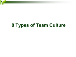 8 Types of Team Culture