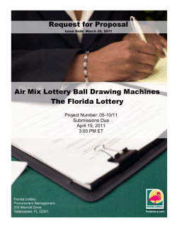 Air Mix Lottery Ball Drawing Machines The Florida Lottery Request