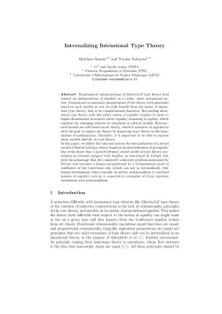 Internalizing Intensional Type Theory