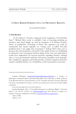 A Free-Rider Perspective on Property Rights
