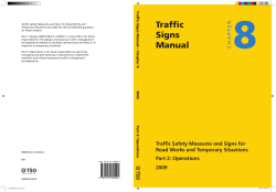 Traffic signs manual chapter 8 part 2 road works and temporary