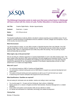 The Edinburgh Guarantee exists to make sure that every school