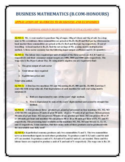 BUSINESS MATHEMATICS (B.COM