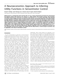A Neuroeconomics Approach to Inferring Utility Functions in