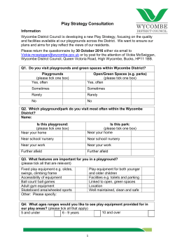 Parent and Carer Questionnaire
