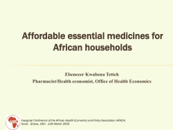 Implementing the solution - African Health Economics and Policy