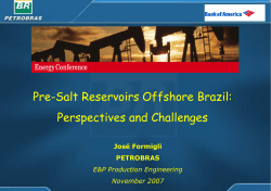 Pre-Salt Reservoirs Offshore Brazil