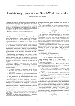 Evolutionary Dynamics on Small-World Networks