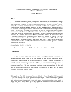 Testing the Short-and-Long-Run Exchange Rate Effects on Trade