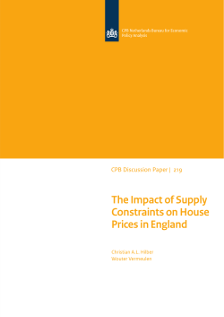 The Impact of Supply Constraints on House Prices in England