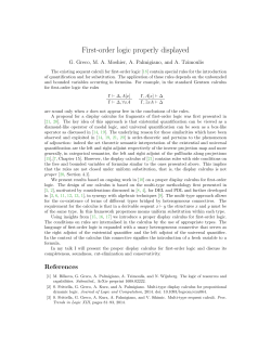 First-order logic properly displayed