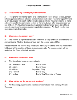 Frequently Asked Questions Q: I would like my child to play with his