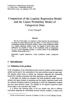 Comparison of the Logistic Regression Model and the Linear