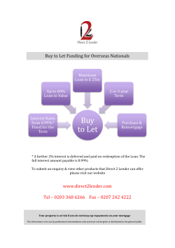Buy to Let for Overseas Nationals