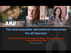 Ako Aotearoa 2007 presentation Nov07