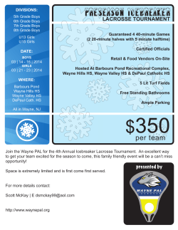 per team - Wayne PAL