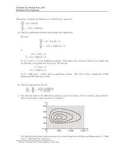 Calculus II, Section 9.6, #10 Predator