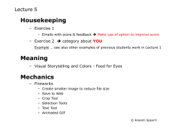 MP Online - Lecture 5