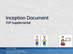 Inception Document