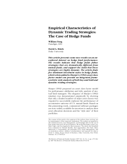 Empirical Characteristics of Dynamic Trading Strategies: The Case