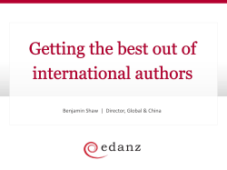 (Title Slide) The China Bull in the Publishing Shop