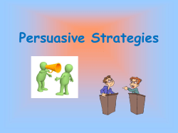 Persuasive Strategies - Campbell County Schools