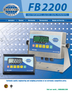 Fairbanks quality engineering and weighing
