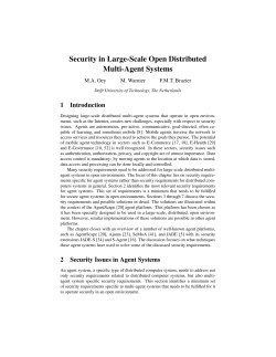 Security in Large-Scale Open Distributed Multi