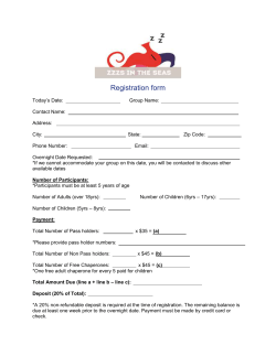 Registration form - Greater Cleveland Aquarium