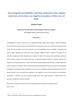 Assessing the probability of being employed with sample